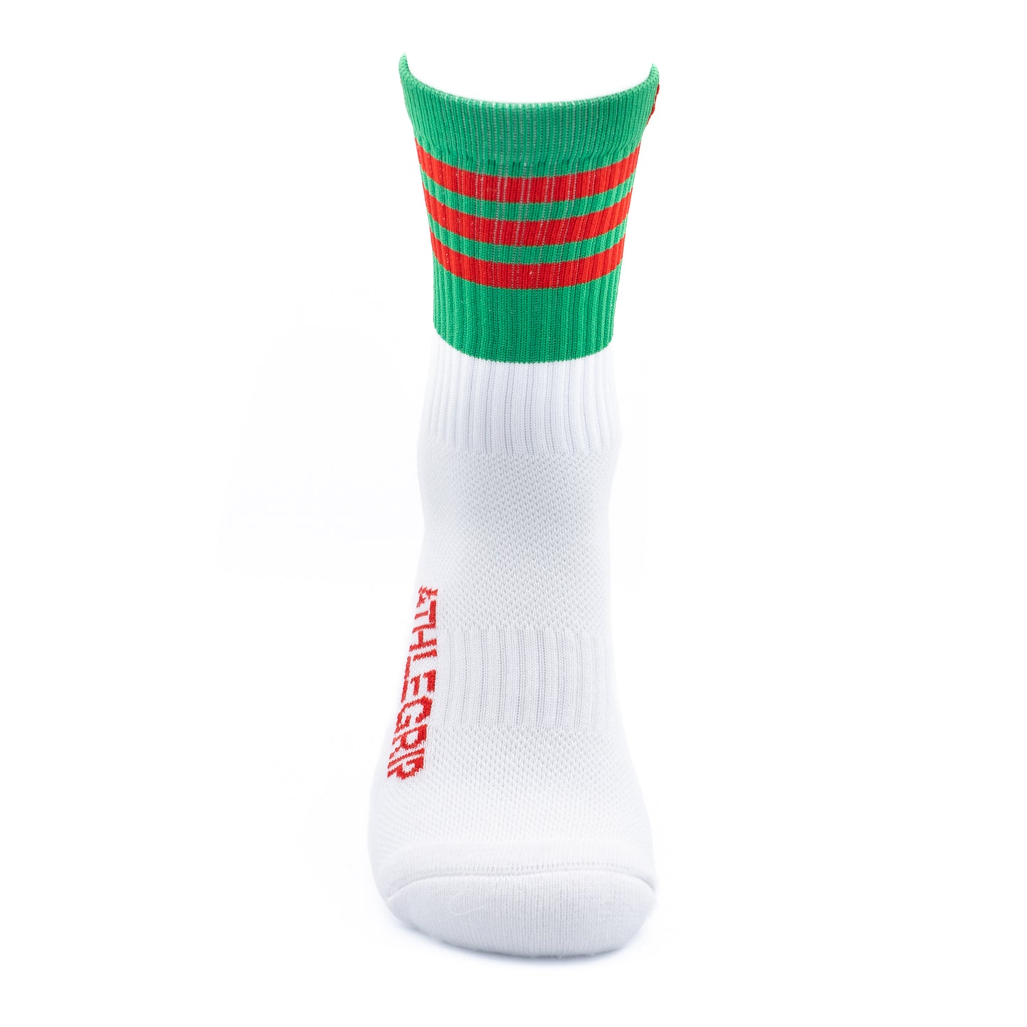 Green and Red Grip Socks