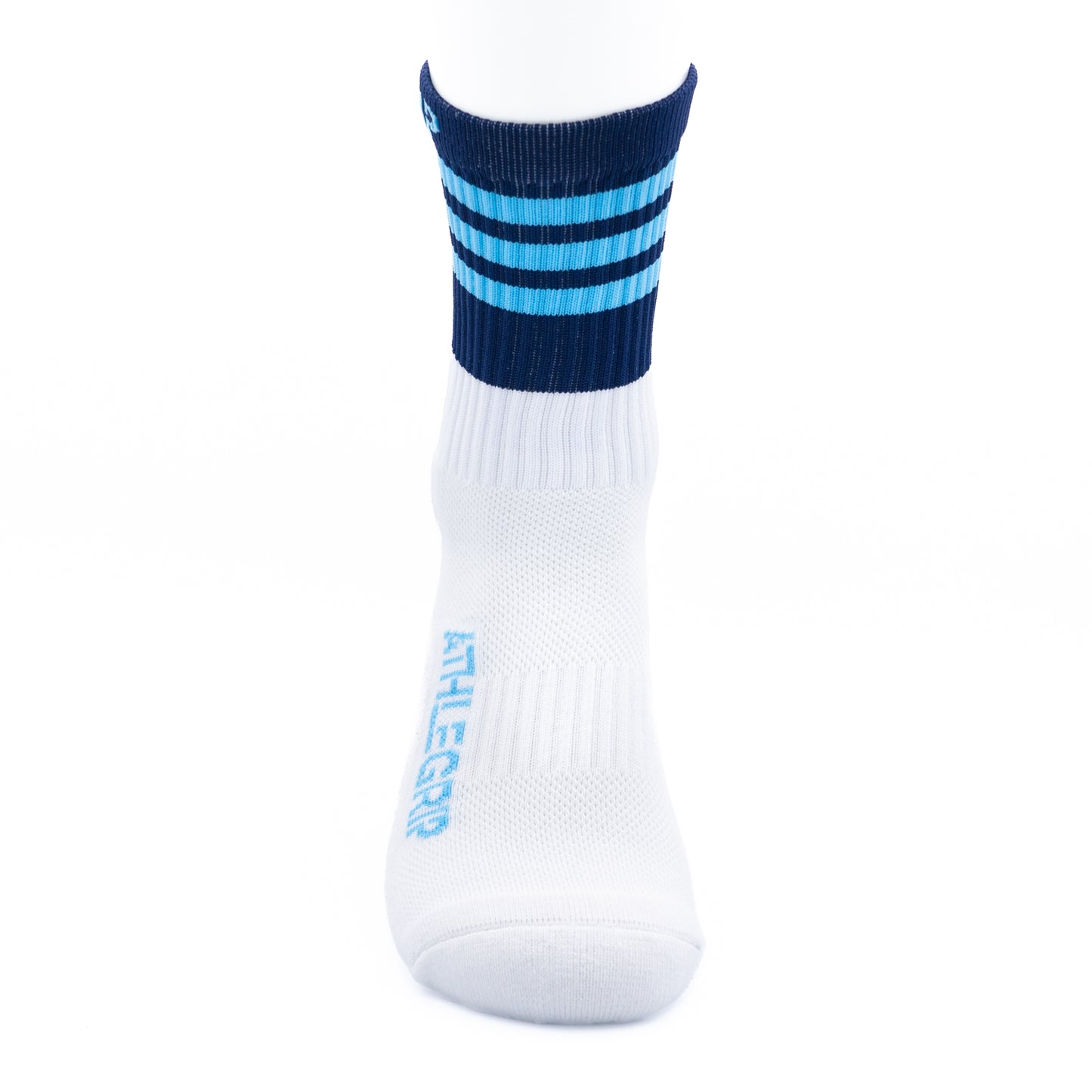 Blue and Navy Grip Socks