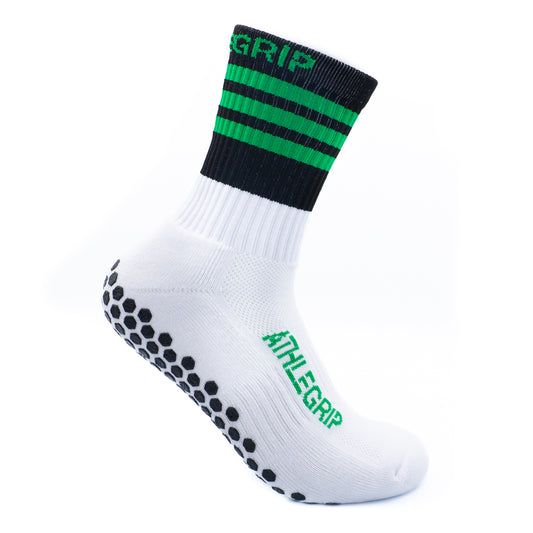 Black and Green Grip Socks